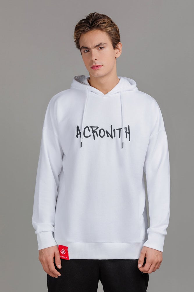 Acronith ACROHOOD - WHITE GRAFFITI MAN December 2023-59280