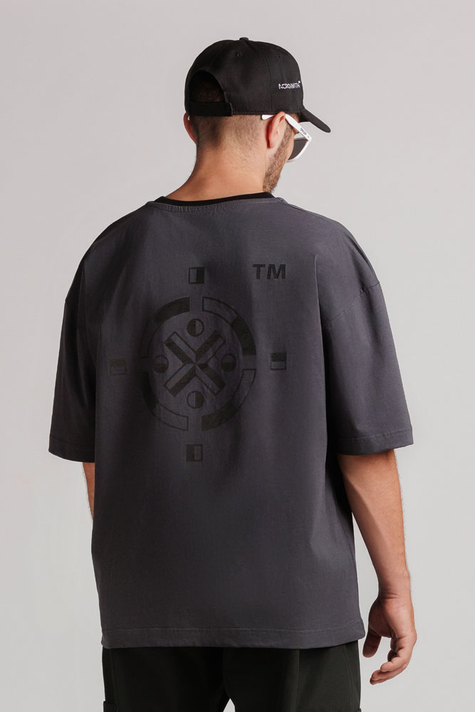 T-SHIRT Y-II “SIDE POCKET” GREY | ACRONITH
