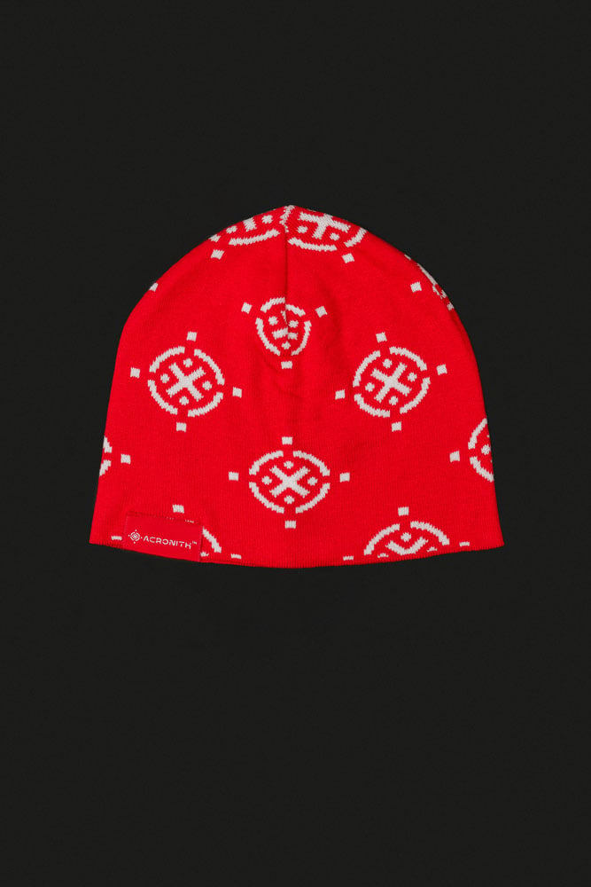 LOGO BEANIE RED/WHITE